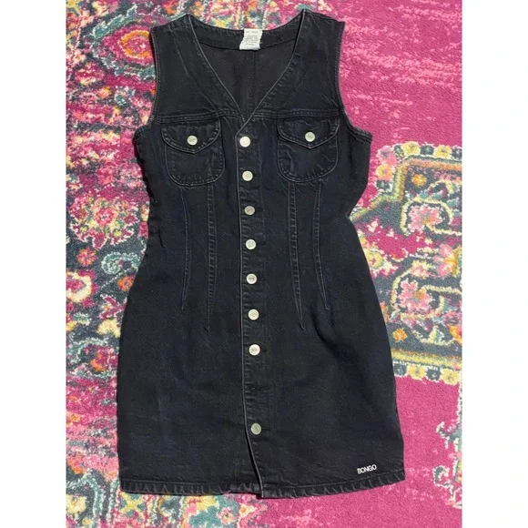 bongo denim dress BONGO | Dresses | Bongo Dark Denim Dress Size Large